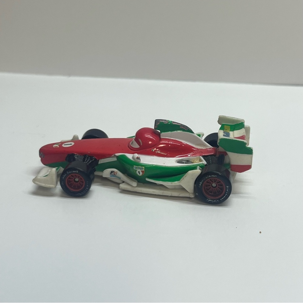 disney pixar cars francesco bernoulli race car red green formula 1 mattel - Picture 4 of 6